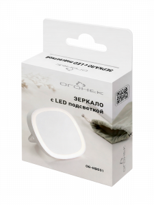 Огонек OG-HBE01 Зеркало с подсветкой (аккум)